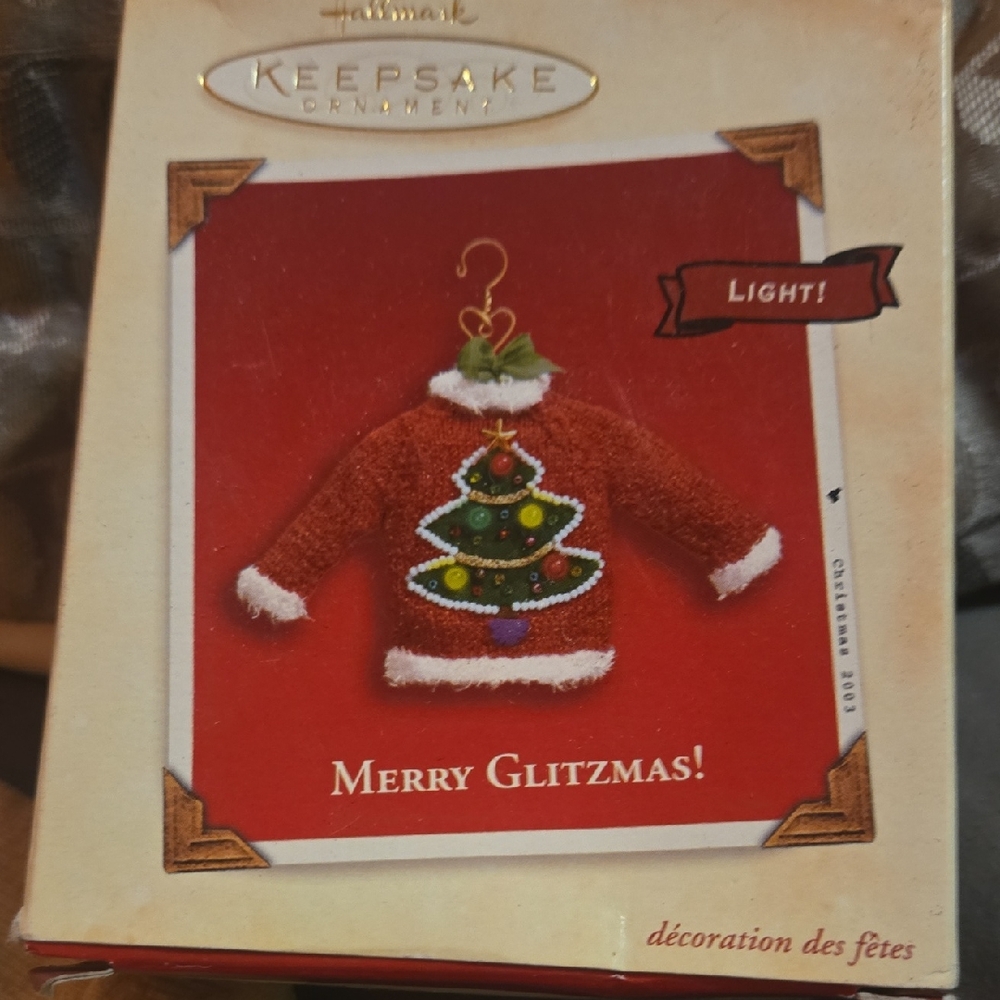 Hallmark Red Christmas Sweater Ornament
